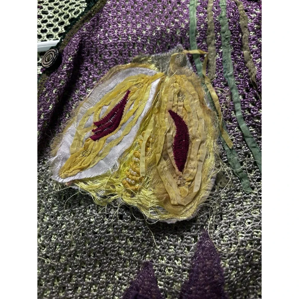 Sandy Starkman Vintage 90s Blazer Abstract Jacket Women's Size‎ Small